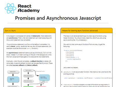 Promises and Asynchronous Javascript